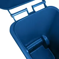 Contentor Plástico 240 Litros Azul - Foto 6