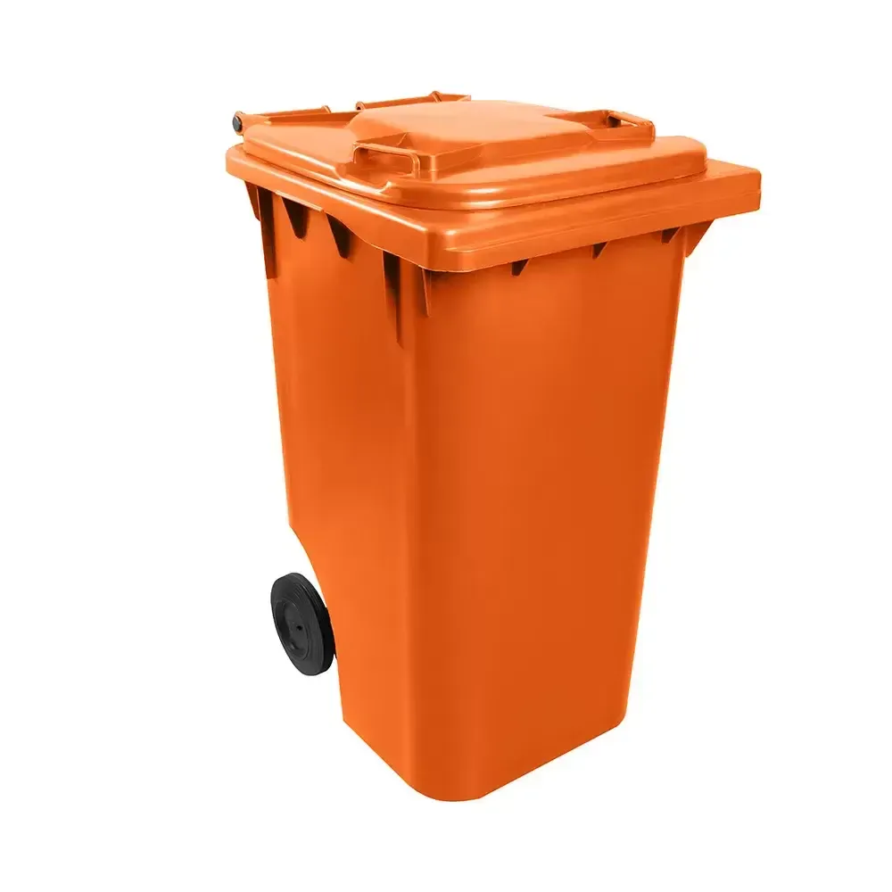 Contentor Plástico 240 Litros Laranja Imagem