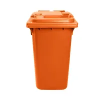 Contentor Plástico 240 Litros Laranja - Foto 4