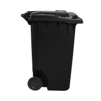 Contentor Plástico Gruplast 240 Litros Preto   - Foto 2