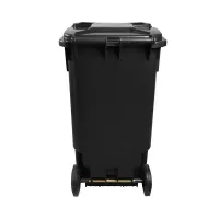 Contentor Plástico Gruplast 240 Litros Preto   - Foto 3