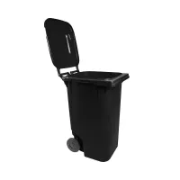 Contentor Plástico Gruplast 240 Litros Preto   - Foto 5