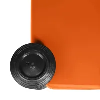 Contentor Plástico 120 Litros Laranja - Foto 5