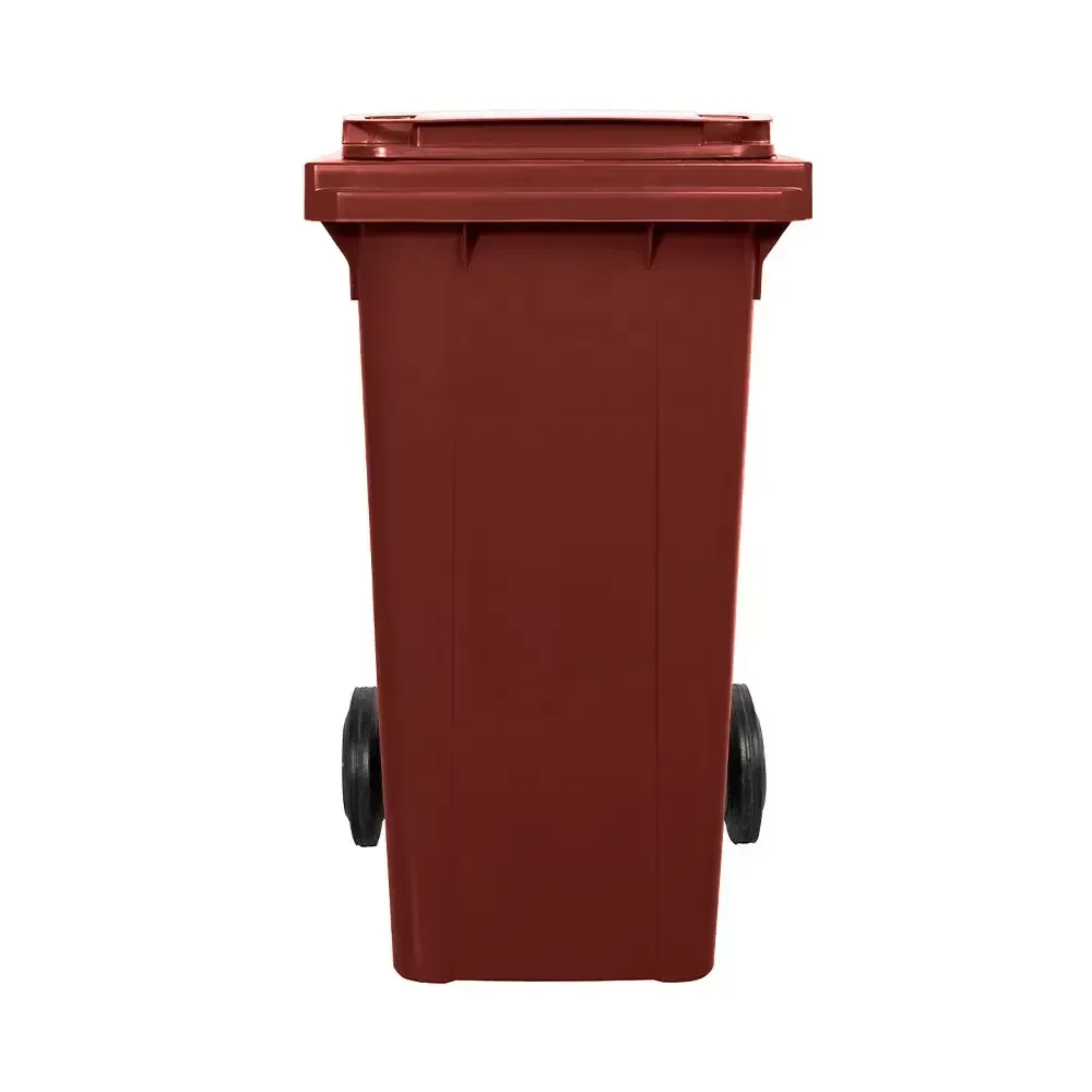 Contentor Plástico 120 Litros  Marrom Imagem