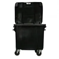 Coletor Plástico 1000 Litros Preto - Foto 5