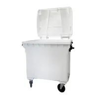 Coletor Plástico 1000 Litros Branco - Foto 3