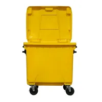 Coletor Plástico 1000 Litros Amarelo - Foto 6