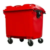 Coletor Plástico 1000 Litros Vermelho
