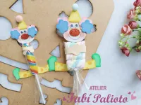 G1.740 Gabarito de Moldes  em MDF Palhaço Marshmellow - Coleção Alegria de Criança