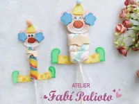 G1.740 Gabarito de Moldes  em MDF Palhaço Marshmellow - Coleção Alegria de Criança - Foto 3