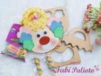 G1.742 Gabarito de Moldes  em MDF Palhaço Sacola  - Coleção Alegria de Criança - Foto 2