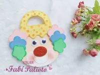 G1.742 Gabarito de Moldes  em MDF Palhaço Sacola  - Coleção Alegria de Criança - Foto 3