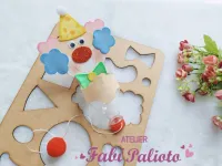 G1.744  Gabarito de Moldes  em MDF Palhaço Bilboquê  - Coleção Alegria de Criança - Foto 2