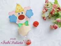 G1.744  Gabarito de Moldes  em MDF Palhaço Bilboquê  - Coleção Alegria de Criança - Foto 3