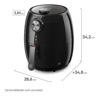 Fritadeira Elétrica Air Fryer 3,2l Electrolux Efficient Eaf15 110v - Foto 5