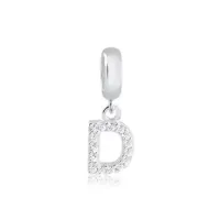 Berloque de Prata 950 - Letra D-  251722