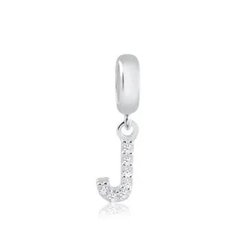 Berloque de Prata 925 - Letra J-  251722 Imagem