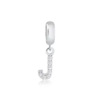 Berloque de Prata 925 - Letra J-  251722