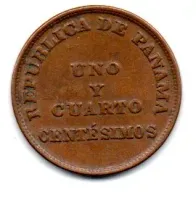 Panamá - 1940 - 1 1/4 Centésimos de Balboa - Foto 2