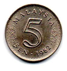 Malásia - 1982 - 5 Sen