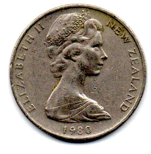 Nova Zelândia - 1980 - 10 Cents