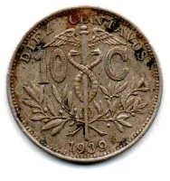 Bolívia - 1939 - 10 Cents
