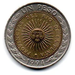 Argentina - 1994 - 1 Peso Imagem