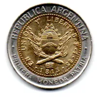 Argentina - 2016 - 1 Peso - MBC - Foto 2