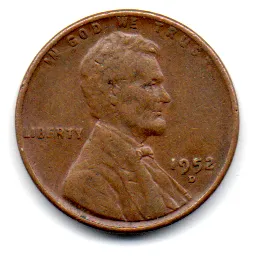 Estados Unidos - 1952D - 1 Cent - Wheat / Trigo