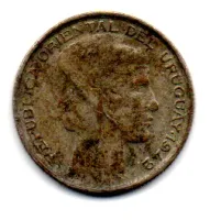 Uruguai - 1942 - 20 Centésimos - Prata .720 - Aprox. 3g - 19mm