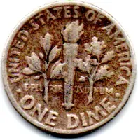 Estados Unidos - 1952 - 10 Cents - Prata .900 - Aprox. 2,5g - 17,9mm - Foto 2