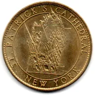 Medalha Estados Unidos - 2014 - St. Patrick's Cathedral - New York