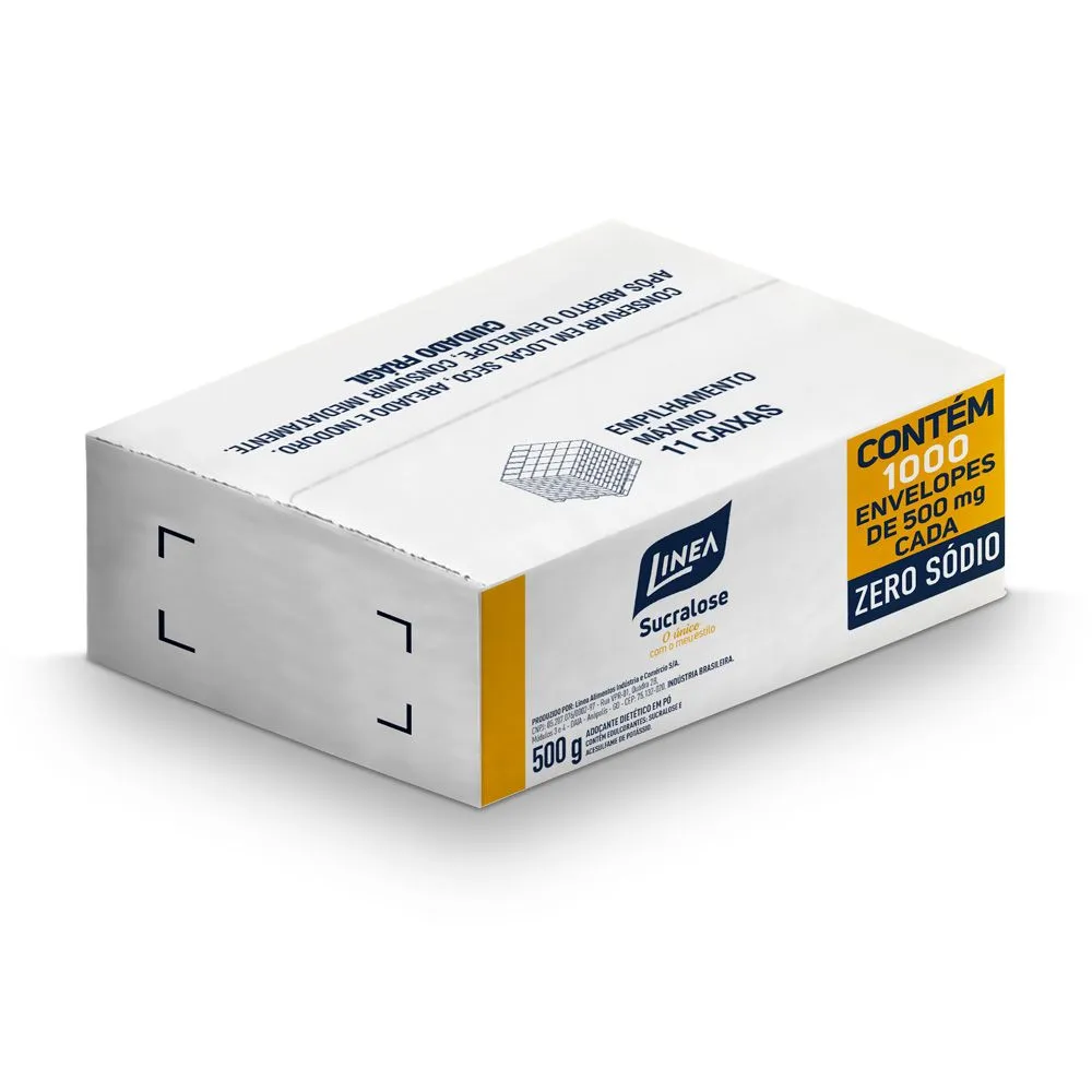 Adoçante Linea em Pó Sucralose  Caixa c/ 1000 Saches