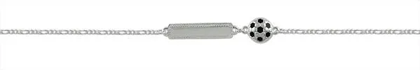Pulseira de prata alta 925 infantil - 240608
