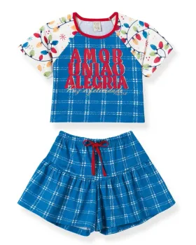 Pijama Natal Infantil Família Alegria