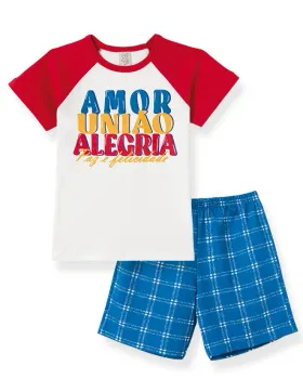 Pijama Natal Infantil Família Alegria 