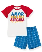 Pijama Natal Infantil Família Alegria 