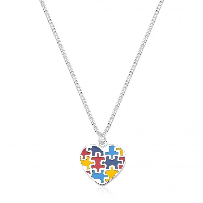 Pulseira de prata alta 925 símbolo de Autismo  -  242018 Imagem