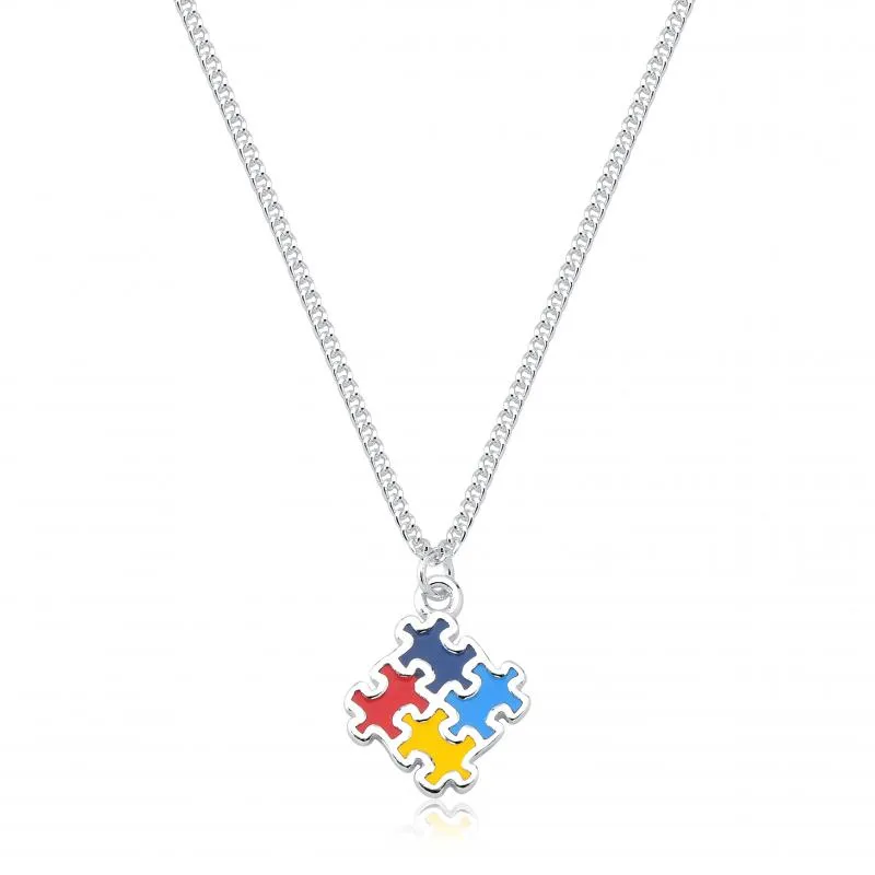 Pulseira de prata alta 925 símbolo de Autismo  -  242032 Imagem