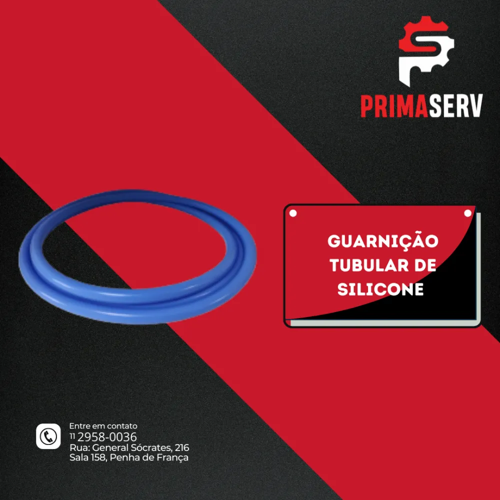 GUARNIÇÃO TUBULAR DE SILICONE