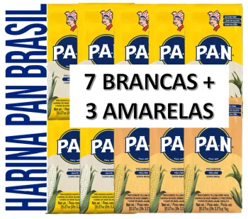 HARINA PAN: 7 BRANCAS + 3 AMARELAS VALIDADE 02/02/26