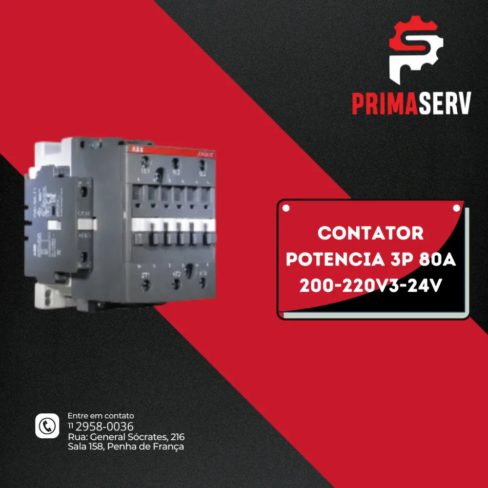 CONTATOR POTENCIA 3P 80A 200-220V