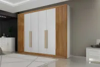Guarda-Roupa Coimbra Ripado 2,74 100% MDF