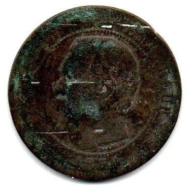 França - 1856 - 10 Centimes