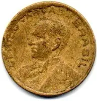 1944 - 20 Centavos - Sem Sigla OM - ERRO: Cunho Quebrado - Moeda Brasil - Foto 3