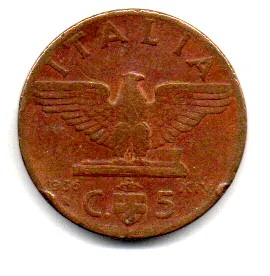 Itália - 1936 - 5 Centesimi