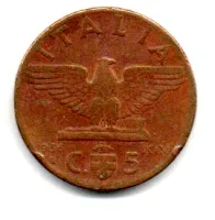 Itália - 1936 - 5 Centesimi