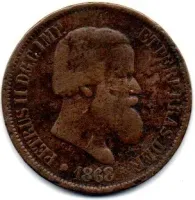 1868 - 20 Réis - Moeda Brasil Império