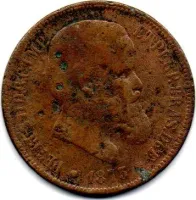 1873 - 40 Réis - Moeda Brasil Império