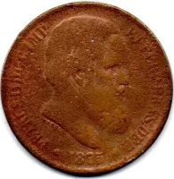 1875 - 40 Réis - Moeda Brasil Império